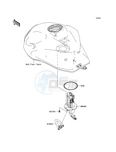 Z750S ZR750-K1H FR GB XX (EU ME A(FRICA) drawing Fuel Pump