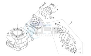 RX 125 (eng. 122cc) drawing Carburettor flange