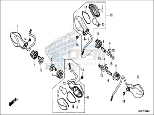 CB500FAH CB500F ED drawing WINKER