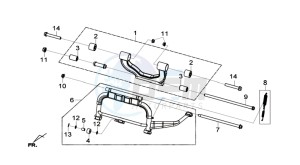 GTS 125I ABS drawing CENTRAL STAND -SIDE STAND- KICKSTARTER PEDAL