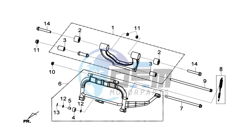 CENTRAL STAND -SIDE STAND- KICKSTARTER PEDAL