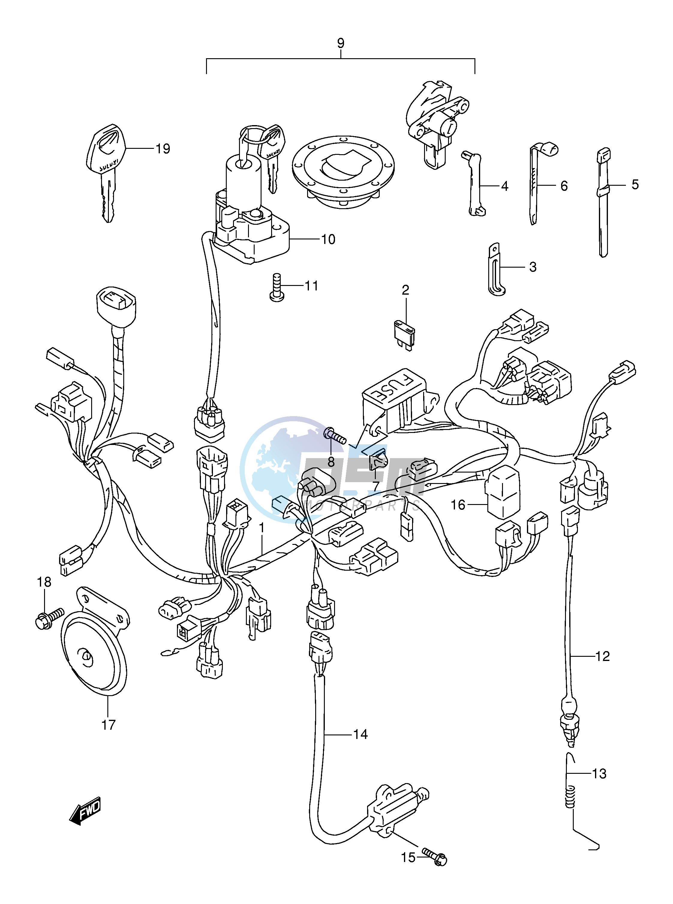 WIRING HARNESS (MODEL Y K1)