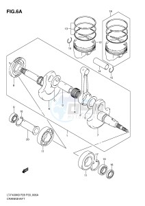 LT-F400 (P28-P33) drawing CRANKSHAFT (MODEL L0)