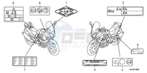 CBF1000A F / CMF drawing CAUTION LABEL