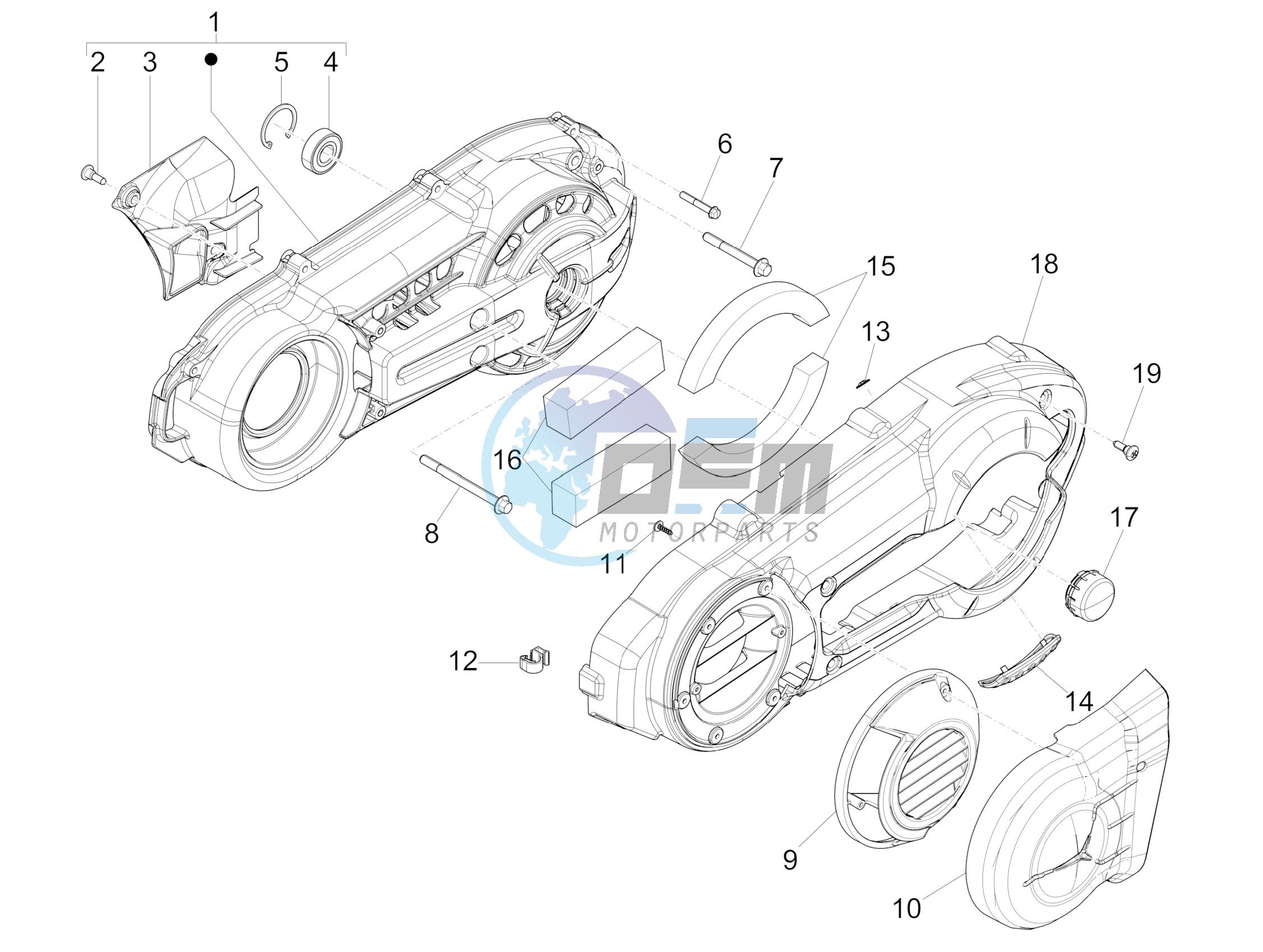 Crankcase cover - Crankcase cooling