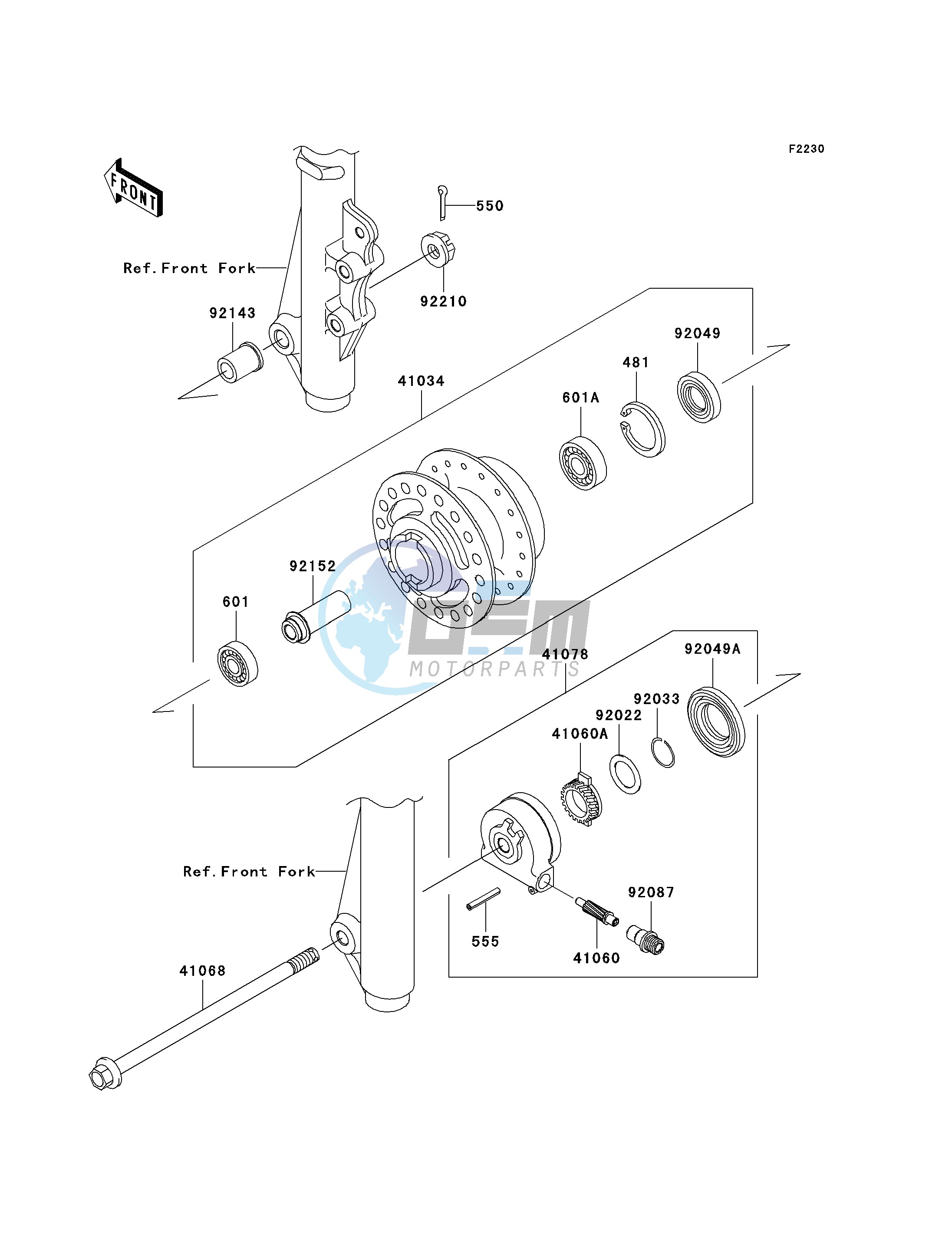 FRONT HUB