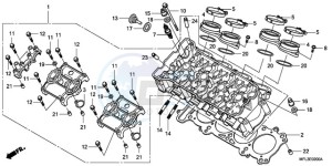 CBR1000RR9 Australia - (U / MME SPC) drawing CYLINDER HEAD