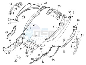 MP3 400 ie mic drawing Side cover - Spoiler