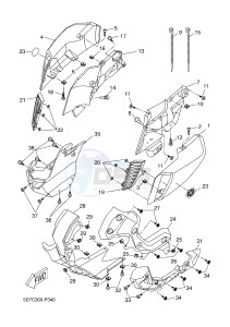 MT125A MT-125 ABS MT-125 ABS (BR35 BR35 BR35 BR35) drawing COWLING 1