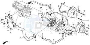 CBR900RR FIRE BLADE drawing WATER PUMP