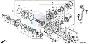 VT750CSD Shadow - VT750CS-D 2ED - (2ED) drawing SIDE GEAR CASE