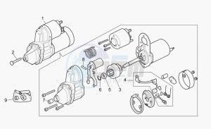 California 1100 Stone - Metal PI EV/EV Touring PI drawing Starter motor