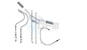 DXR - 200 CC VTHSM1B1A drawing STEERING HANDLE - CABLE DRUM BRAKE