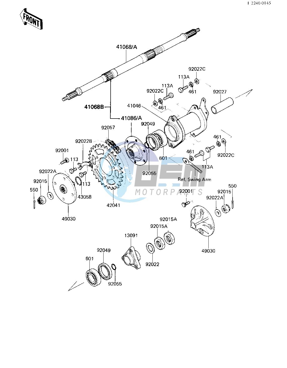 REAR HUB_AXLE_CHAIN -- 84 A1- -