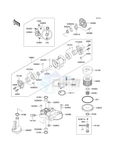 ZX 1100 E [GPZ 1100] (E1-E3) [GPZ 1100] drawing OIL PUMP_OIL FILTER