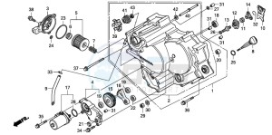 TRX420TM FOURTRAX drawing FRONT CRANKCASE COVER