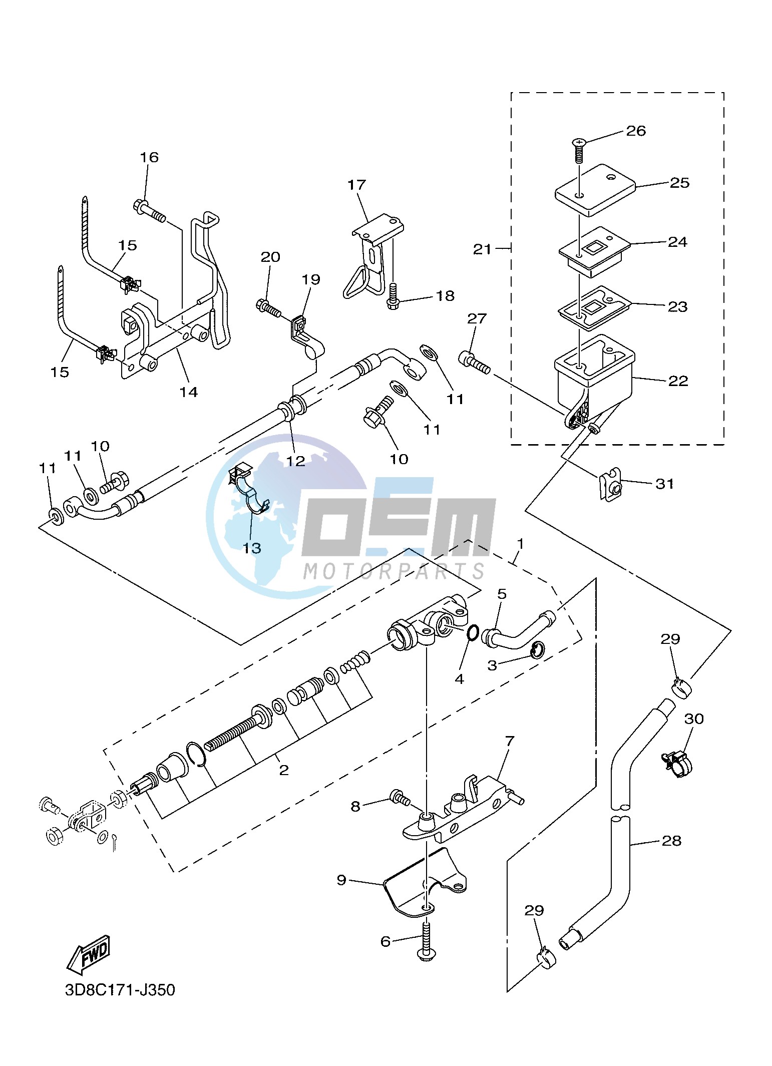 REAR MASTER CYLINDER