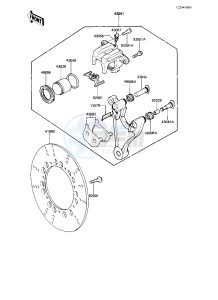 KZ 750 L [L3] drawing REAR BRAKE