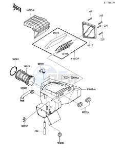 KL 600 A [KL600] (A1) [KL600] drawing AIR CLEANER