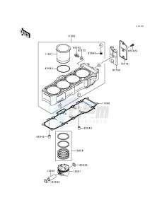 ZX 750 P [NINJA ZX-7R] (P1-P4) [NINJA ZX-7R] drawing CYLINDER_PISTON-- S- -