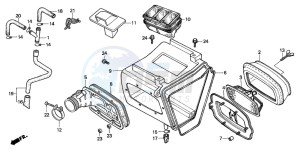 XR200R drawing AIR CLEANER