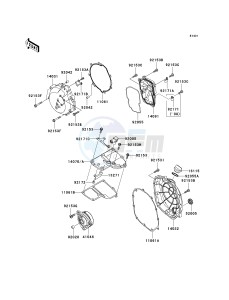 ZG 1400 B [CONCOURS 14] (8F-9F) B8F drawing ENGINE COVER-- S- -