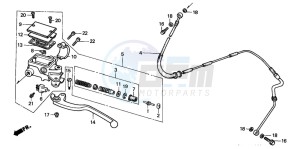 CBX750P2 drawing CLUTCH MASTER CYLINDER