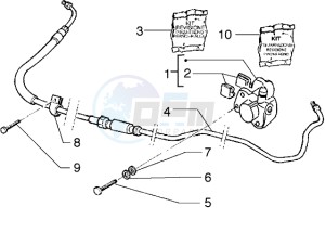 Stalker 50 drawing Caliper (Vehicle with rear hub brake)