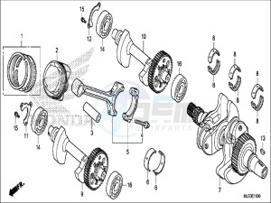 NC750JH Europe Direct - (ED) drawing CRANKSHAFT/PISTON