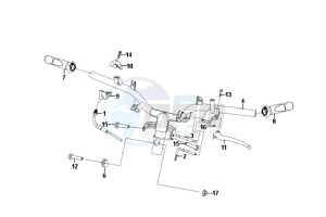 FIDDLE II 50 25KMH NEW ENGINE drawing HANDLEBAR / BRAKE LEVERS /CABLES