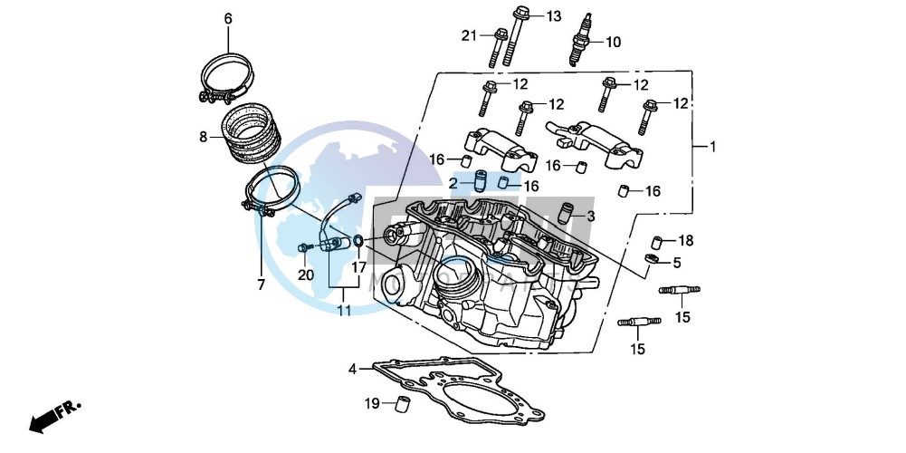 REAR CYLINDER HEAD