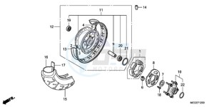 VT750CA9 Australia - (U / SPC) drawing REAR WHEEL