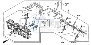 CBR600RR9 France - (F / CMF MME SPC) drawing THROTTLE BODY