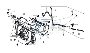 HD 200 drawing RADIATOR