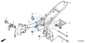 CRF50FB CRF50F ED drawing FRAME BODY