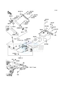 D-TRACKER_125 KLX125DDF XX (EU ME A(FRICA) drawing Muffler(s)