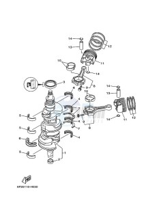 LF250TXRH drawing CRANKSHAFT--PISTON