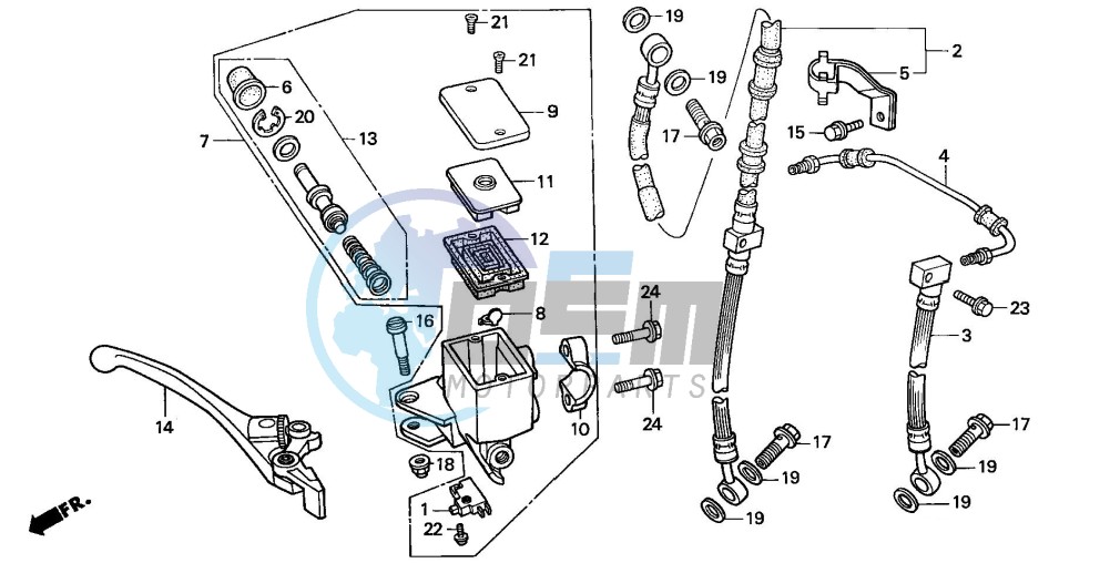 FRONT BRAKE MASTER CYLINDER (3)