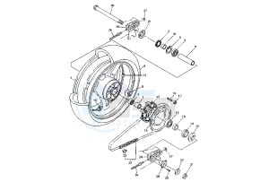 YZF R7 OW02 750 drawing REAR WHEEL