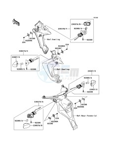 VERSYS KLE650B7F GB XX (EU ME A(FRICA) drawing Turn Signals