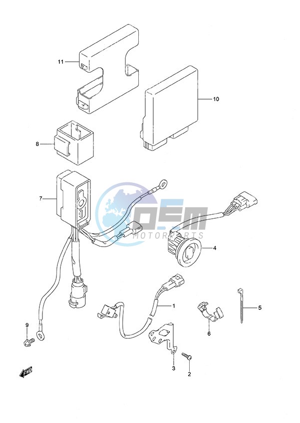 PTT Switch/Engine Control Unit High Thrust