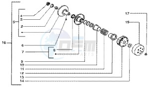 Liberty 50 4t drawing Driven pulley