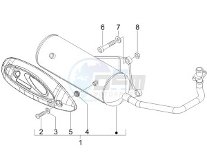 Fly 50 4T 2V 25-30Km/h drawing Silencer