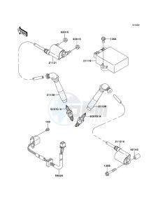 VN800 CLASSIC VN800-B10P GB XX (EU ME A(FRICA) drawing Ignition System