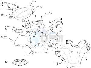 X9 125 drawing Handlebars covers