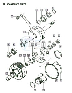 FLEXER_XL_45kmh_K8-L0 50 K8-L0 drawing Crankshaft-clutch