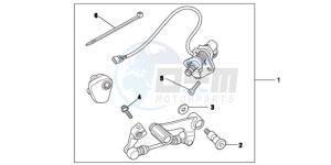 NC700SD NC700S Europe Direct - (ED) drawing KIT,DCT PEDALSHI F