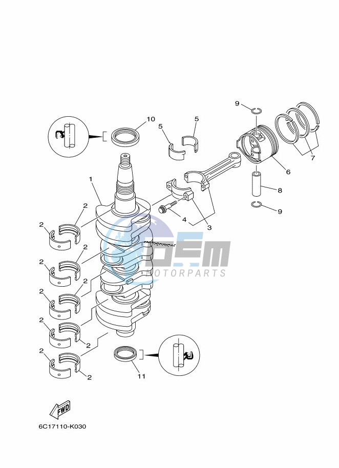 CRANKSHAFT--PISTON