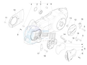 GTV 300 SEI GIORNI IE E4 ABS (EMEA) drawing Crankcase cover - Crankcase cooling