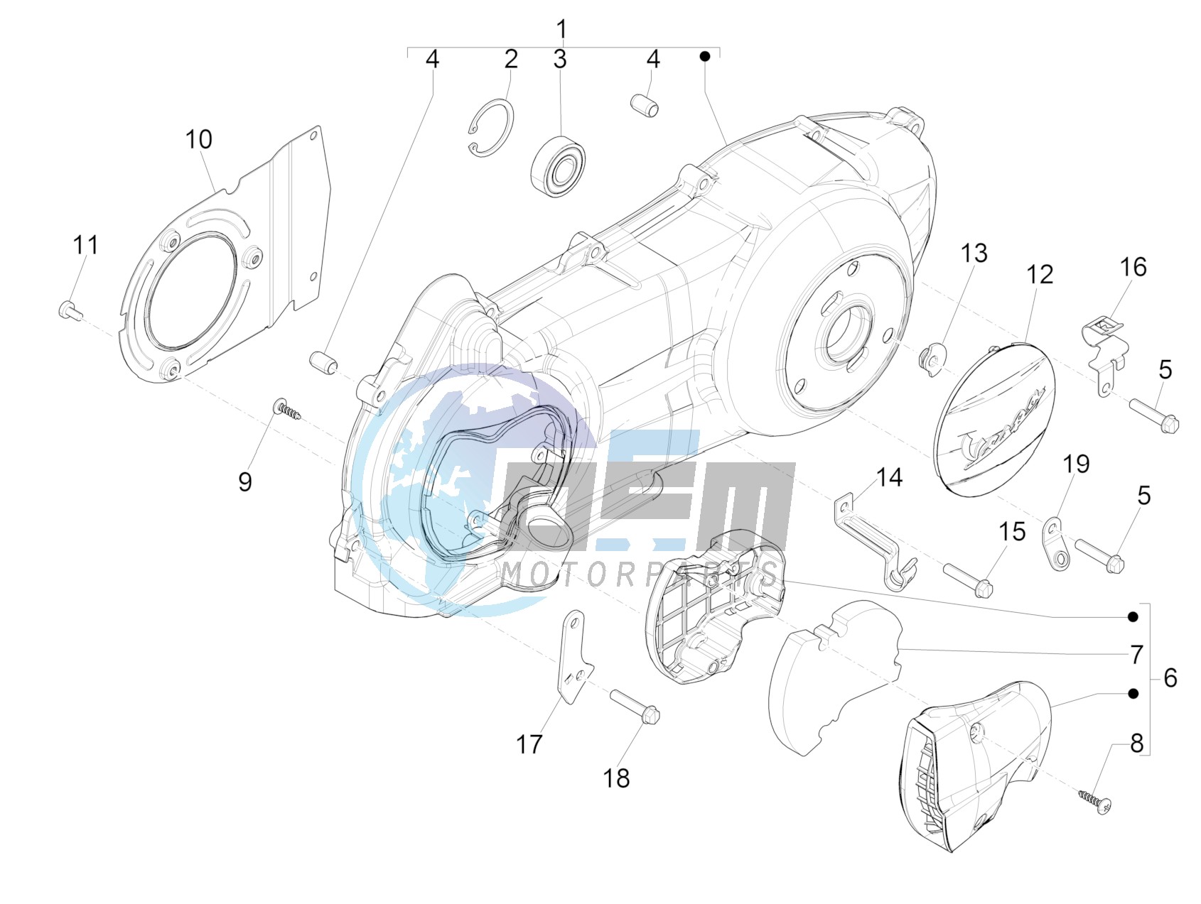 Crankcase cover - Crankcase cooling